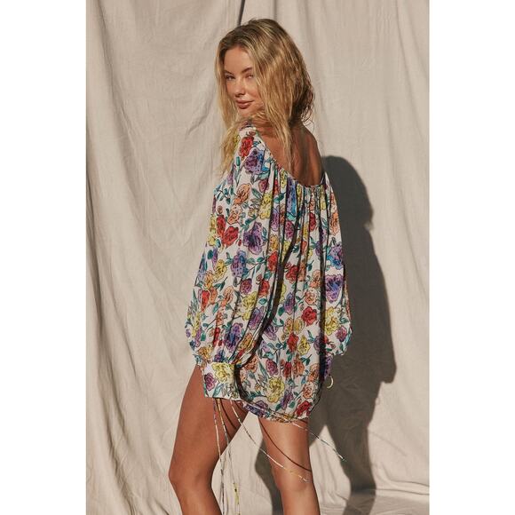 Jen's Pirate Booty Carnivale Tunic Floral Print NEW - Picture 8 of 12